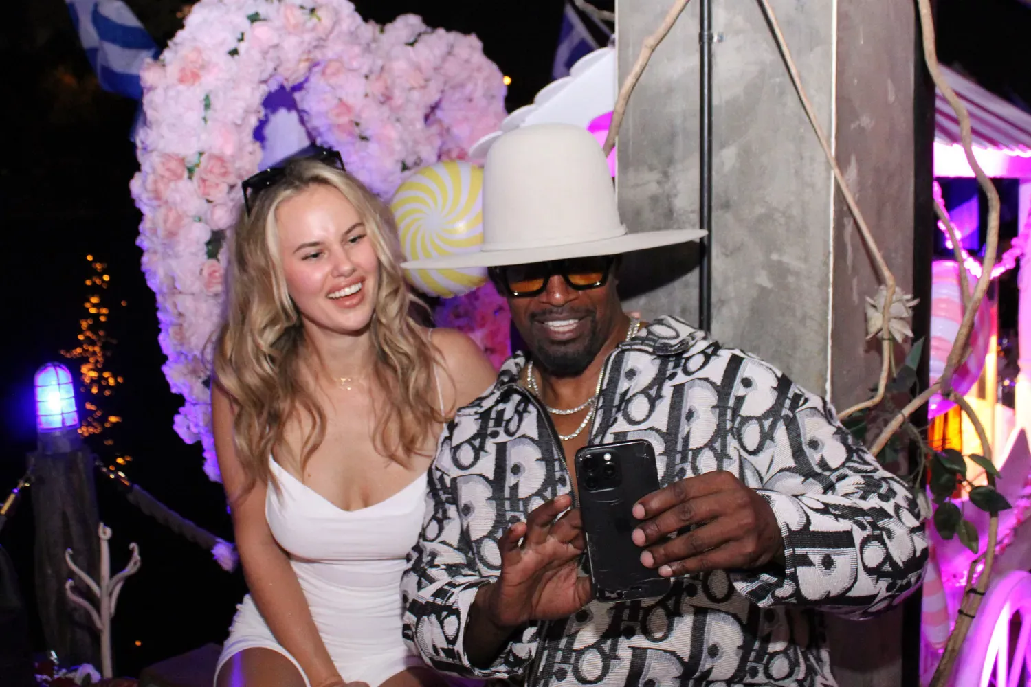 Jamie Foxx and Alyce Huckstepp