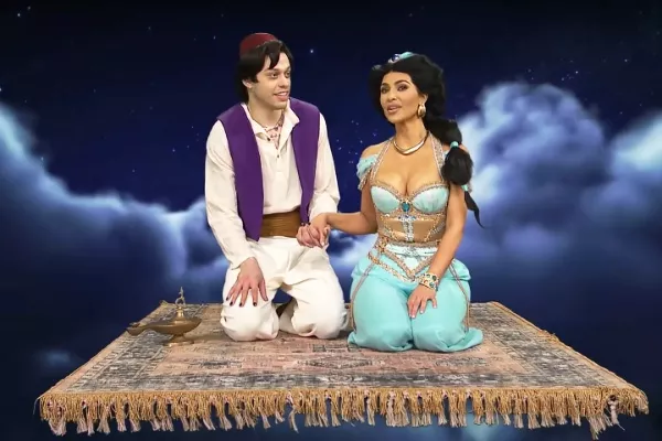 Pete Davidson and Kim Kardashian