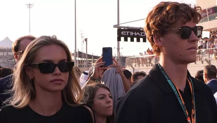 Jannik Sinner and Laila Hasanovic 
