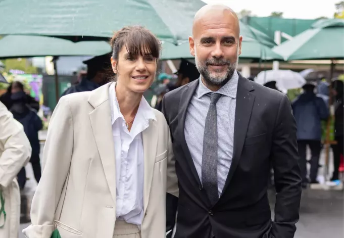 Pep Guardiola and his wife Cristina Serra