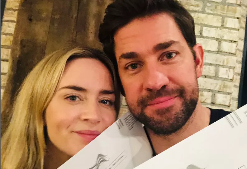 John Krasinski and Emily Blunt