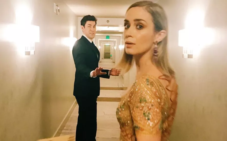 John Krasinski and Emily Blunt