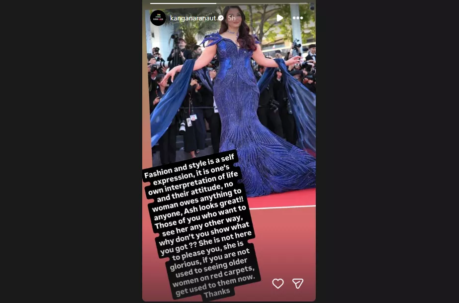Kangana Ranaut Instagram Story