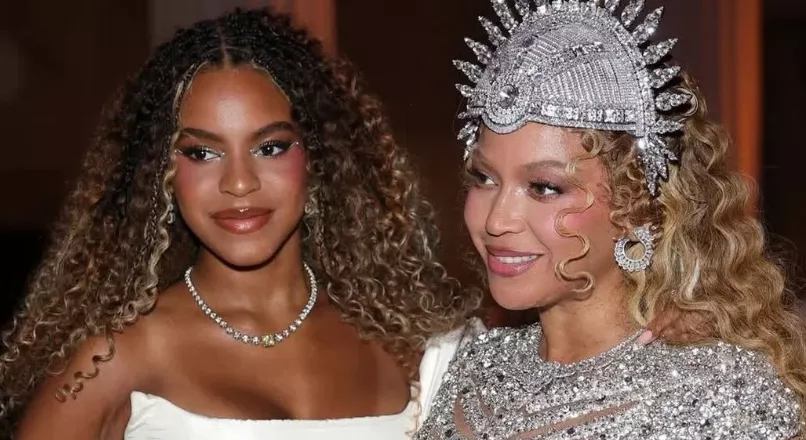 Blue Ivy and Beyonce