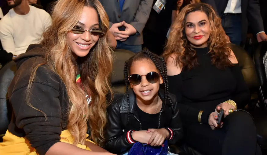 Beyonce, Blue Ivy, and Tina Knowles