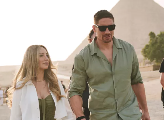 Rico Verhoeven with fiancee