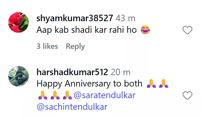 Sara Tendulkar comment