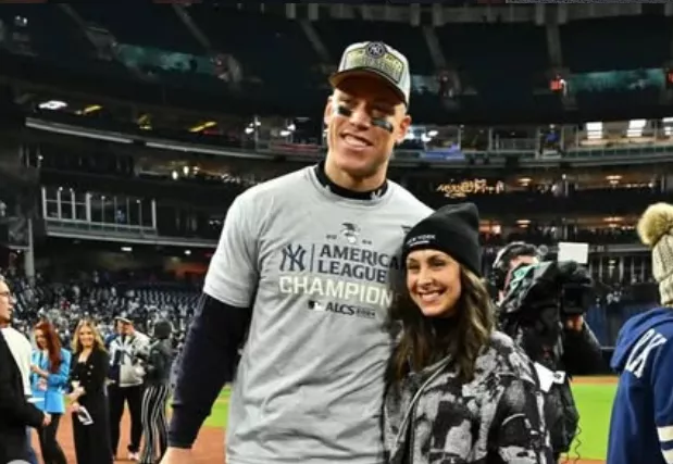 Aaron Judge and his wife Samantha