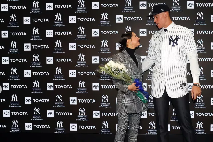 Aaron Judge and his wife Samantha