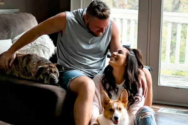 Pat McAfee and Samantha Ludy