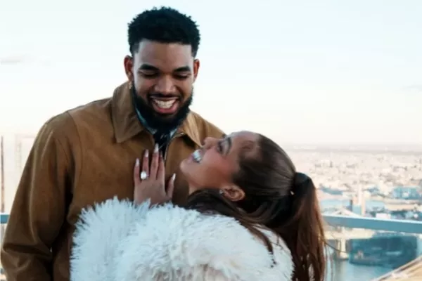 Karl Anthony-Towns and Jordyn Woods