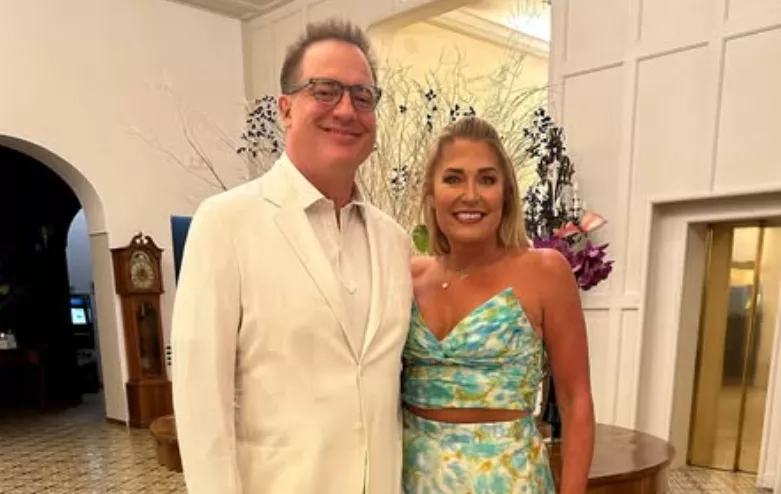 Brendan Fraser and gf