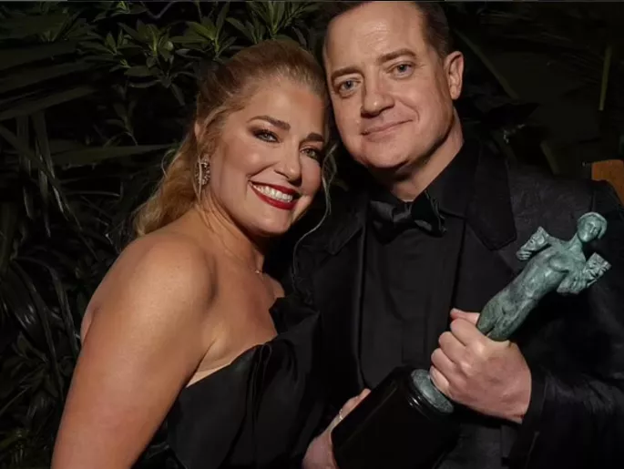 Brendan Fraser and girlfriend
