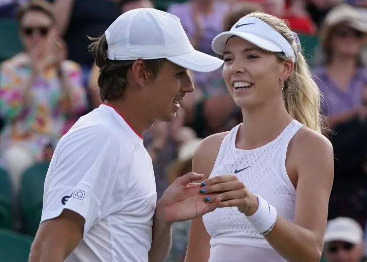 Alex de Minaur and Katie Boutler