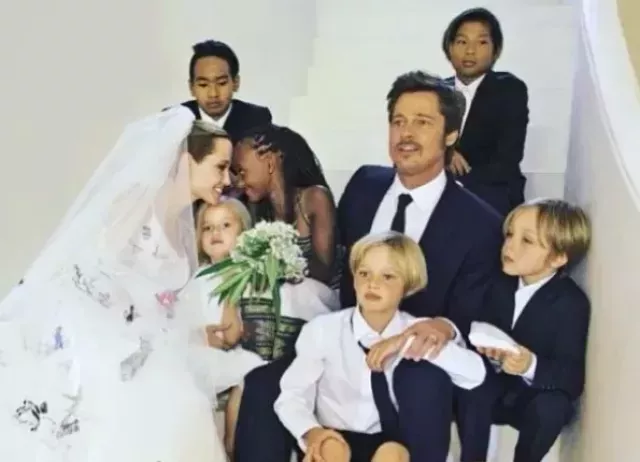 Angelina Jolie, Brad Pitt and their children