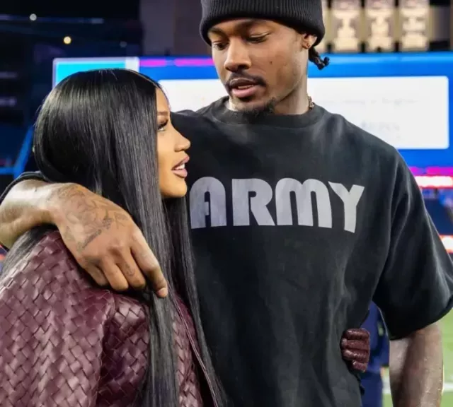 Stefon Diggs and Cardi B