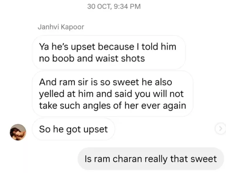 Janhvi Kapoor on Peddi