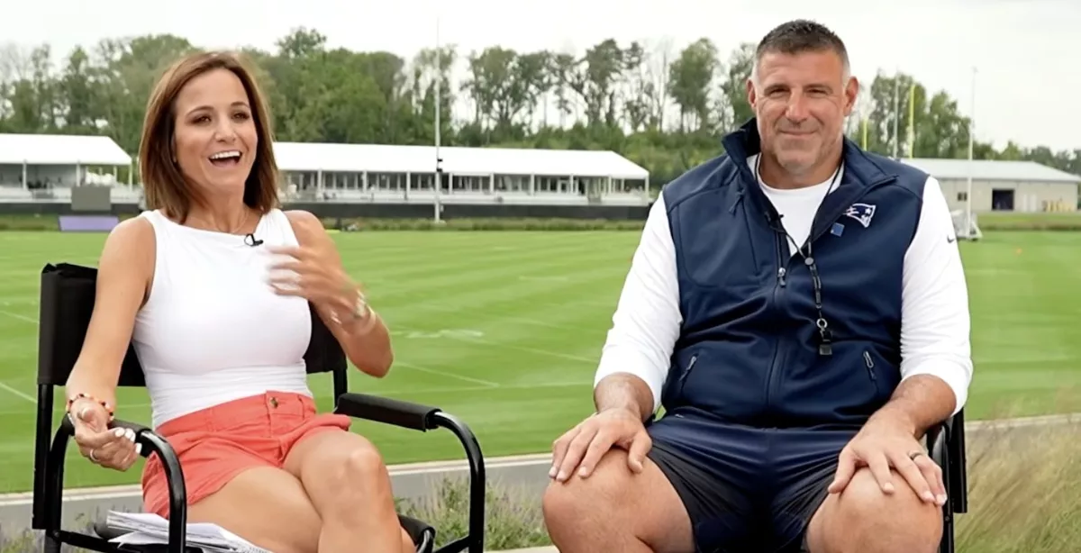 Dianna Russini and Mike Vrabel