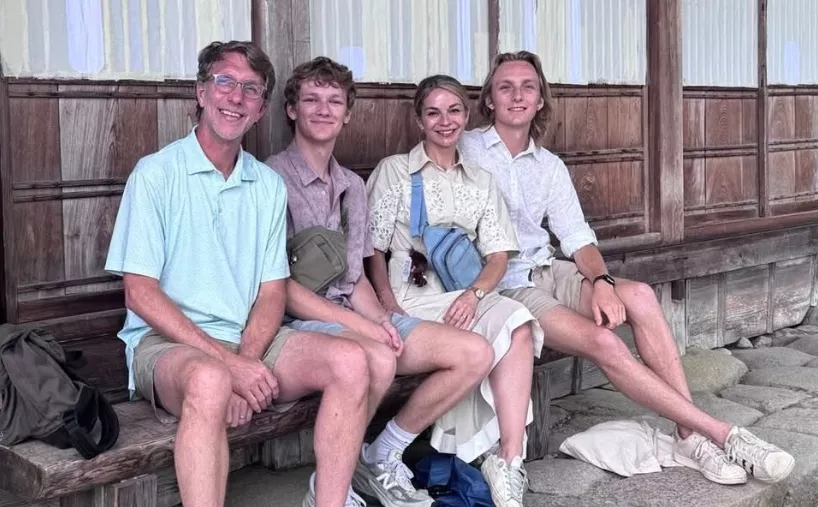 Weston Higginbotham with family