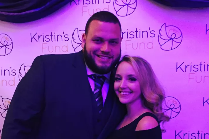 Joel Bitonio and Courtney Bitonio