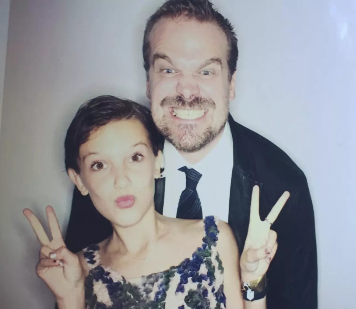david harbour and millie bobby brown