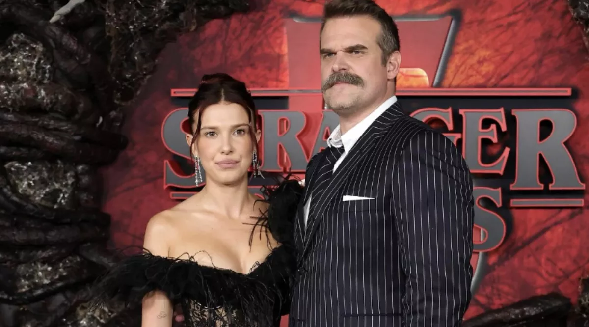 david harbour and millie bobby brown