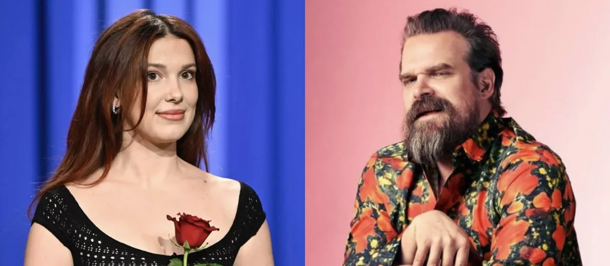 Millie Bobby Brown and David Harbour