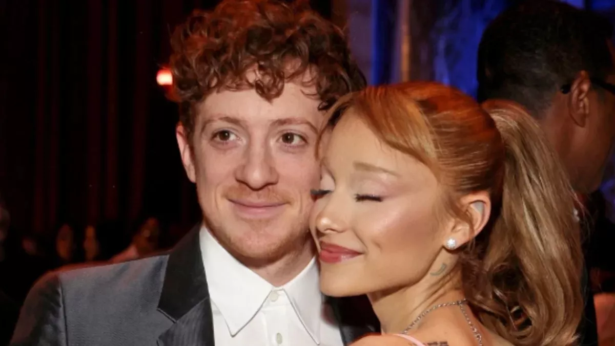 Ariana Grande and Ethan Slater