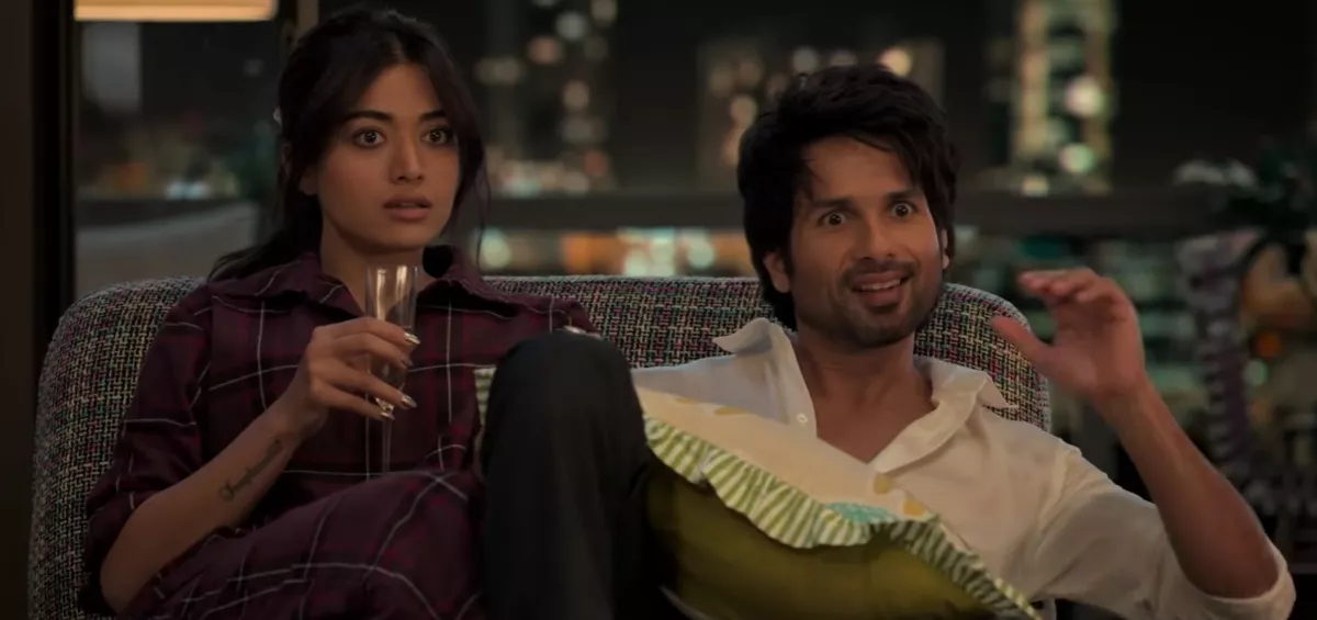 Shahid Kapoor and Rashmika Mandanna