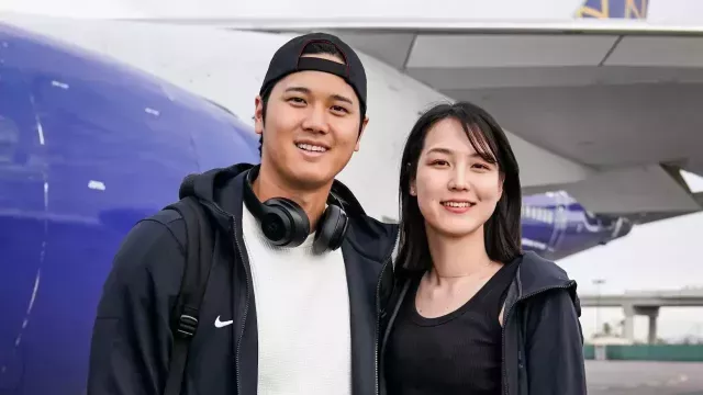 Shohei Ohtani and wife Mamiko