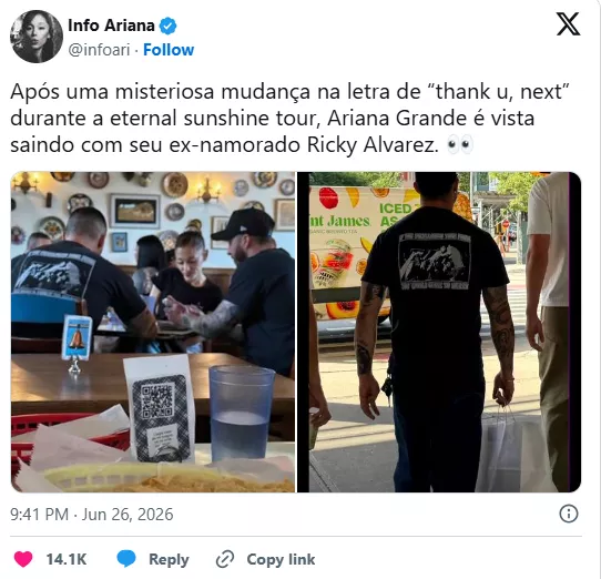 Ariana Grande and Ricky Alvarez