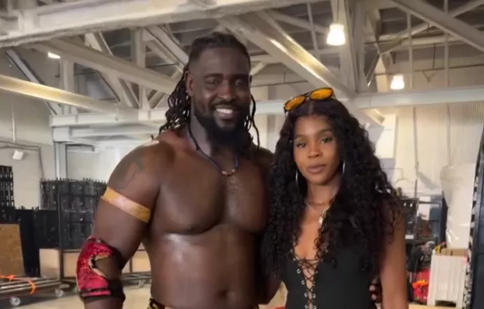 Oba Femi and girlfriend