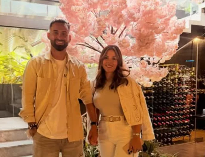Lucas Trejo with wife