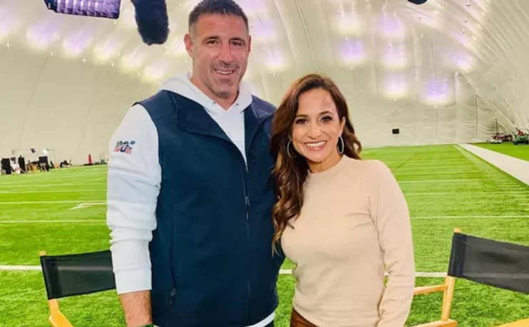 Dianna Russini and Mike Vrabel