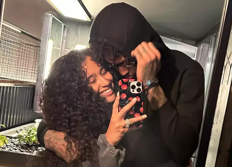 Kelly Oubre and wife Shylynn