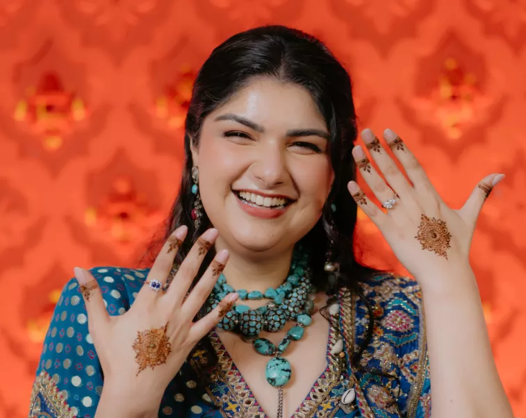 Anshula Kapoor mehendi