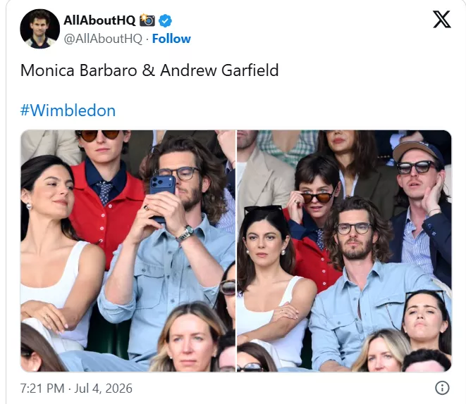 Andrew Garfield and Monica Barbaro