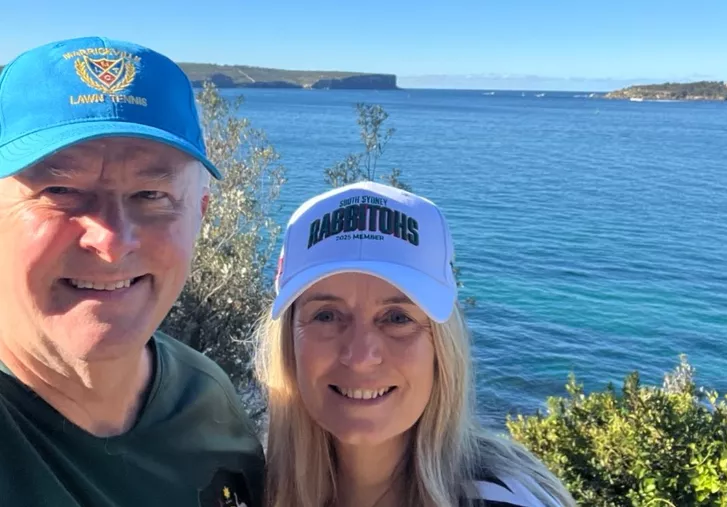 Anthony Albanese and his wife