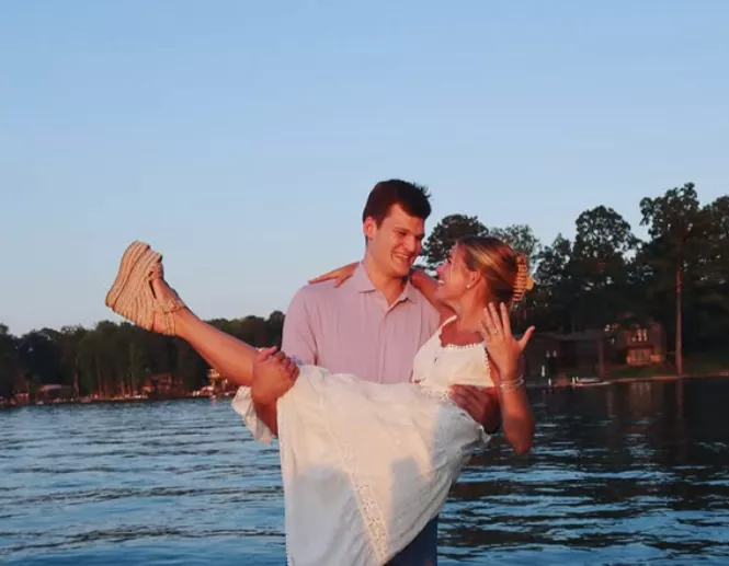 Walker Kessler and fiancee Abbie Stockard