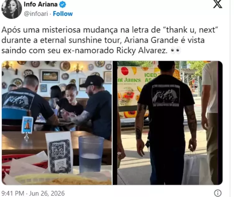 Ariana Grande and Ricky Alvarez