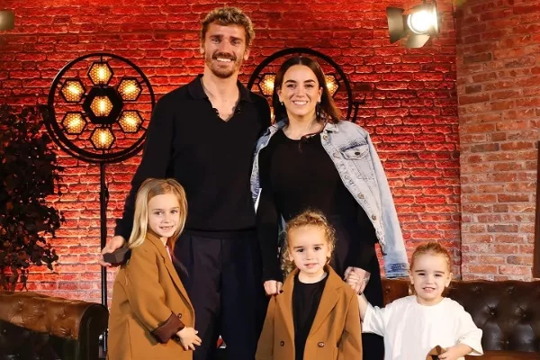 Antoine Griezmann and Erika Choperena