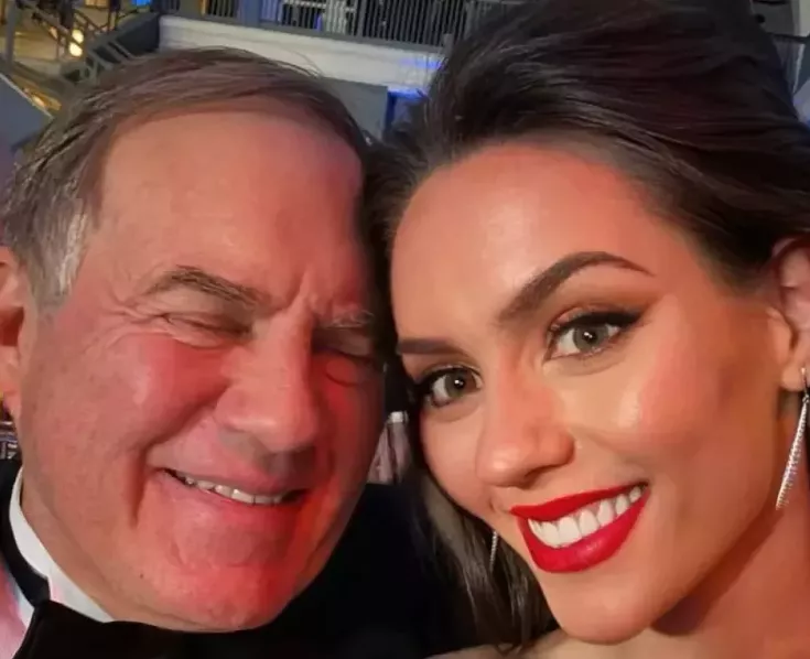 Jordan Hudson and Bill Belichick