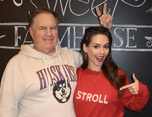 Jordan Hudson and Bill Belichick