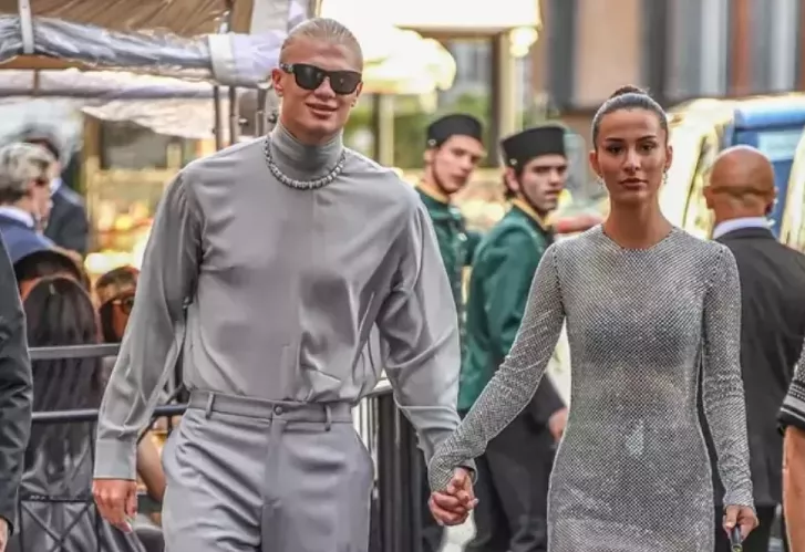 Erling Haaland and girlfriend