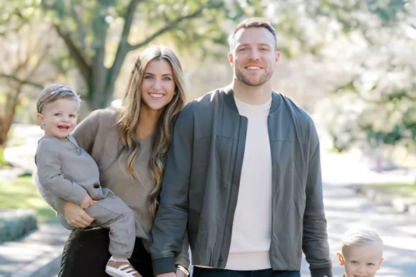 Taysom Hill and Emily Nixon