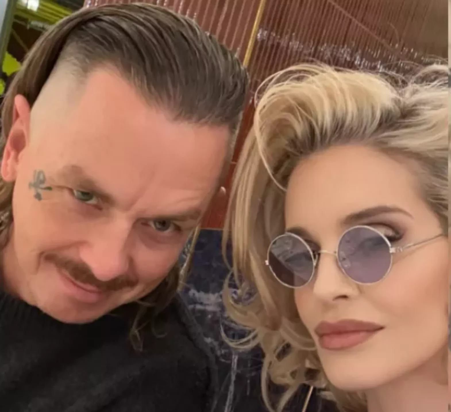 Sid Wilson and Kelly Osbourne