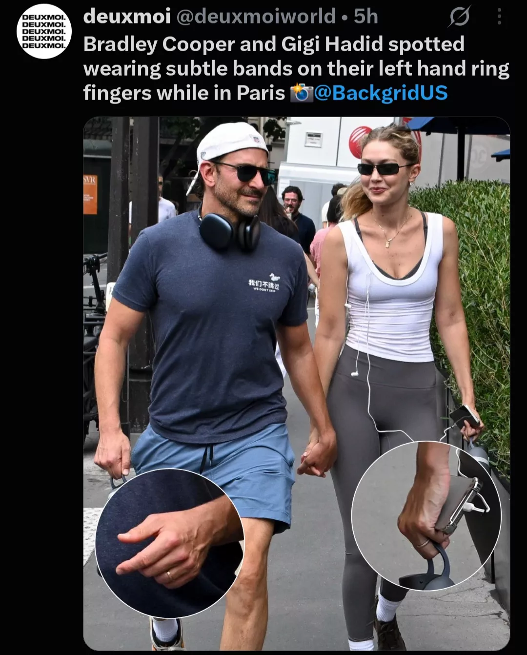 Gigi Hadid and Bradley Cooper