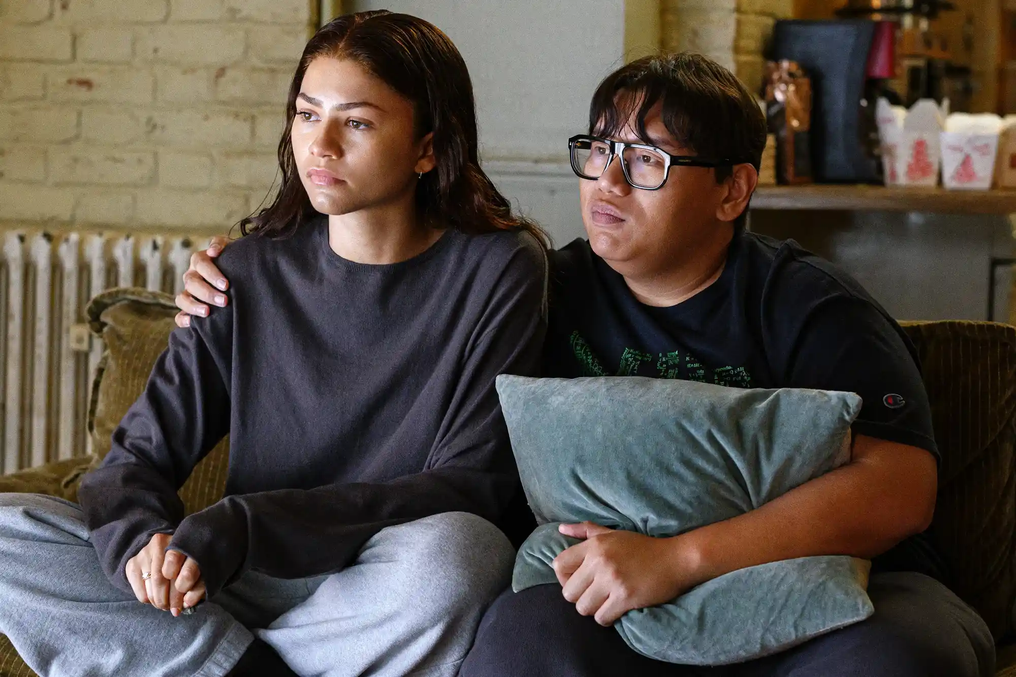 Jacob Batalon and Zendaya