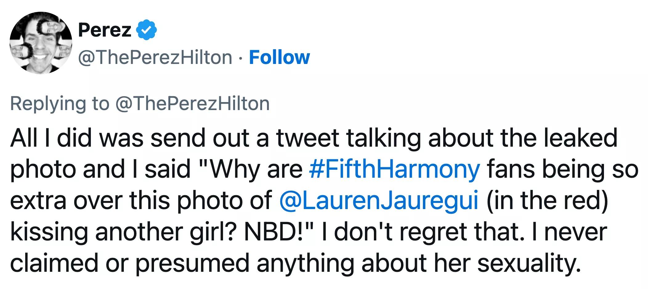 Perez Hilton tweet