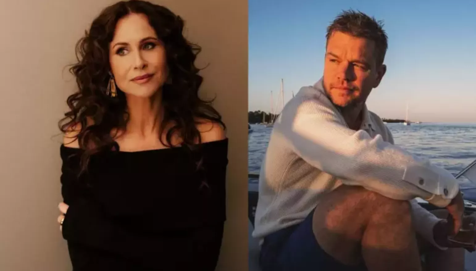 Minnie Driver and Matt Damon